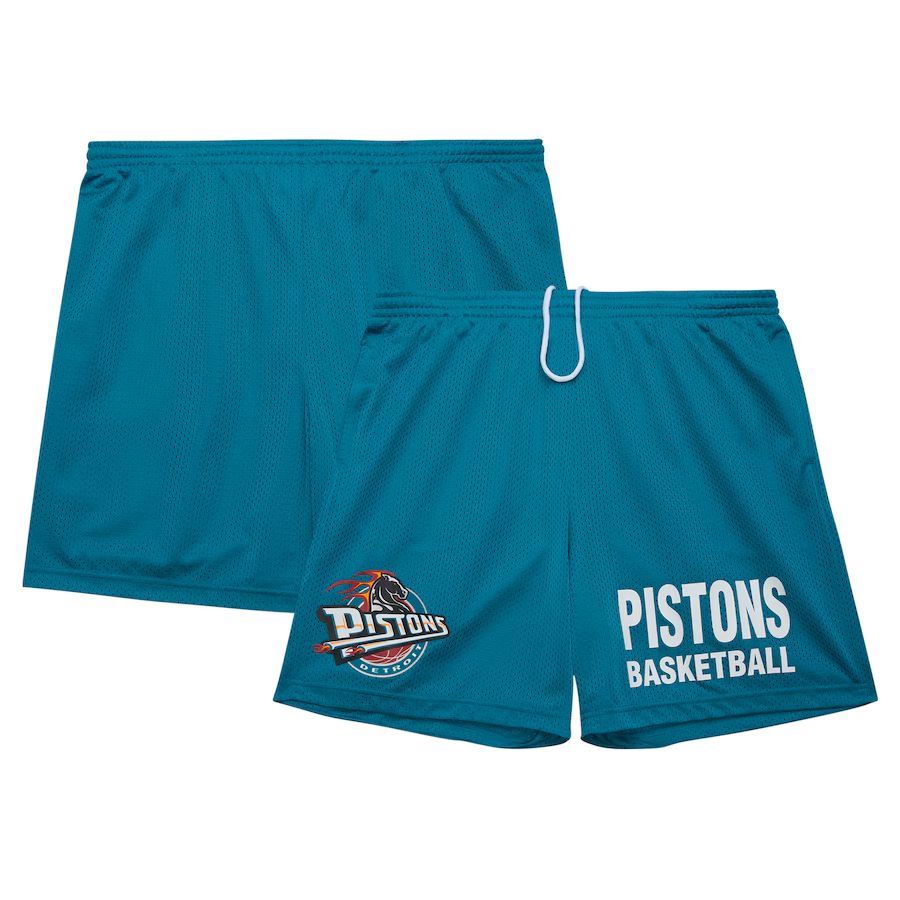 2025 Men NBA Detroit Pistons Green Shorts